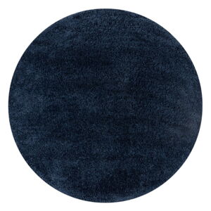 Ciemnoniebieski okrągły dywan 133x133 cm – Flair Rugs