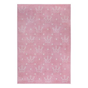 Różowy dywan dziecięcy 160x235 cm Crowns – Hanse Home