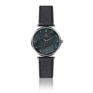 Damski zegarek z czarnym paskiem ze skóry naturalnej Frederic Graff Mont Dolent