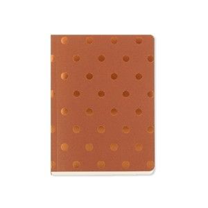 Notes A6 Go Stationery Polka Copper
