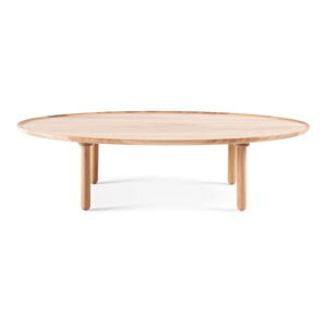 Naturalny stolik z litego drewna dębowego 65x120 cm Mu – Gazzda