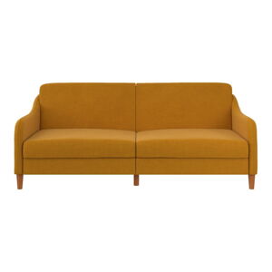 Żółta sofa rozkładana 196 cm Jasper – Støraa