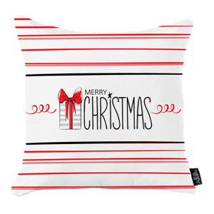 Biała poszewka na poduszkę ze świątecznym motywem Apolena Honey Merry Christmas Gift, 45x45 cm