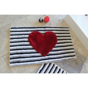 Zestaw 3 dywaników łazienkowych Alessia Heart Line