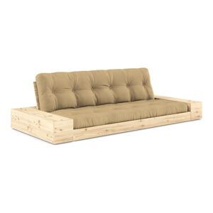 Musztardowa rozkładana sofa 244 cm Base – Karup Design