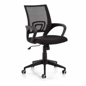 Czarne krzesło biurowe La Forma Ebor