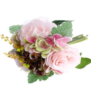 Sztuczny kwiat dekoracyjny w stylu róży i hortensji Dakls
