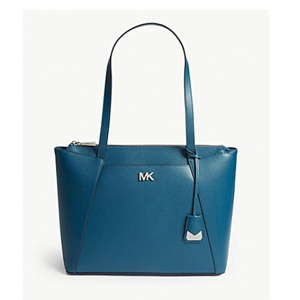 Niebieskozielona skórzana torebka Michael Kors Maddie
