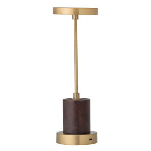 Lampa stołowa LED ze ściemniaczem w kolorze złota z metalowym kloszem (wysokość 30 cm) Chico – Bloomingville