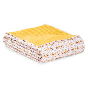 Żółta narzuta na łóżko dwuosobowe 200x220 cm Folky – AmeliaHome