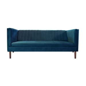 Ciemnoniebieska sofa 2-osobowa JohnsonStyle Seville French Velvet