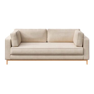 Beżowa aksamitna sofa 222 cm Celerio – Ame Yens