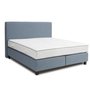 Jasnoniebieskie łóżko kontynentalne Revor Roma, 180x200 cm