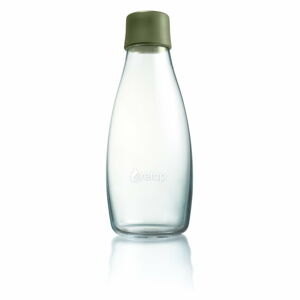 Oliwkowa szklana butelka ReTap z dożywotnią gwarancją, 500 ml