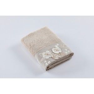 Beżowy ręcznik bawełniany Bella Maison Valerio, 50x90 cm