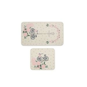 Zestaw 2 dywaników łazienkowych Confetti Bathmats Vintage Bike Pink