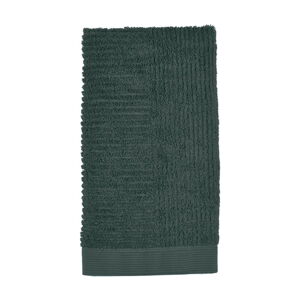 Ciemnozielony ręcznik Zone Classic, 50x100 cm