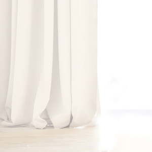 Biała zasłona DecoKing Pierre, 140x270 cm