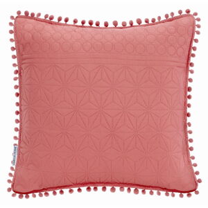 Różowa poduszka dekoracyjna AmeliaHome Meadore, 45 x 45 cm