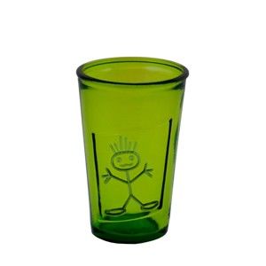 Zielona szklanka ze szkła z recyklingu Ego DekorZeus, 300 ml