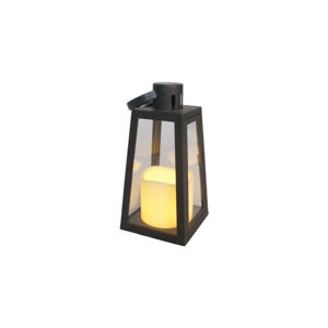 Czarny lampion LED (wysokość 20 cm) – Dakls