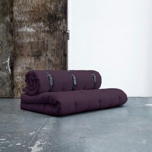 Sofa rozkładana z wyszywanym paskiem Karup Buckle Up Purple