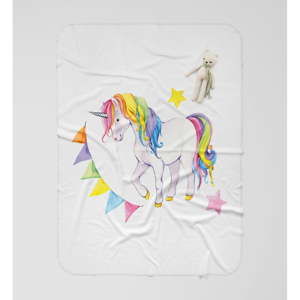 Koc dziecięcy OYO Kids Colorful Unicorn, 120x160 cm