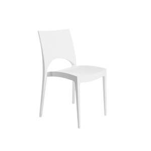 Białe krzesło Evergreen House Eduardo