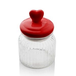 Pojemnik z serduszkiem Sabichi Heart Glass, 600 ml