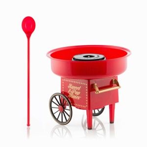 Czerwona maszyna do domowej produkcji waty cukrowej InnovaGoods Candyfloss Machine