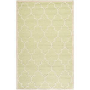 Jasnozielony dywan wełniany Safavieh Everly, 243x152 cm