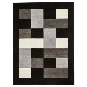 Szaro-czarny dywan Think Rugs Matrix, 80x150 cm