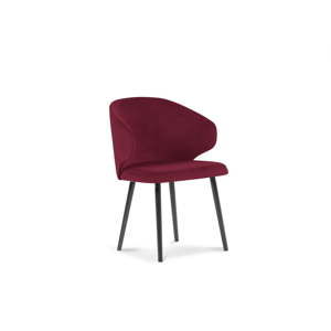 Czerwone krzesło z aksamitnym obiciem Windsor & Co Sofas Nemesis