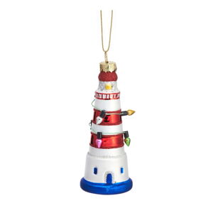Szklana ozdoba świąteczna Lighthouse – Sass & Belle