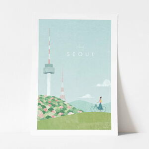Plakat Travelposter Seoul, A3