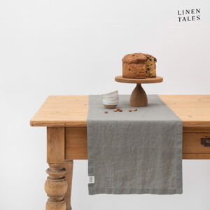 Lniany bieżnik 40x200 cm Khaki – Linen Tales