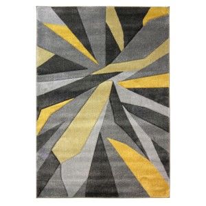 Żółto-szary dywan Flair Rugs Shatter Ochre, 80x150 cm
