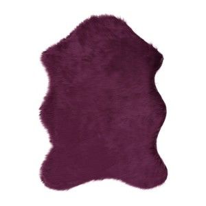 Fioletowy dywan ze sztucznej skóry Pelus Purple, 150x200 cm