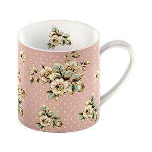 Różowy kubek porcelanowy Creative Tops Cottage Flower, 330 ml