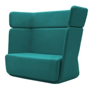 Turkusowy fotel Softline Basket Eco Cotton Turquoise