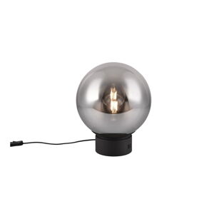Czarna lampa stołowa LED ze szklanym kloszem (wysokość 36 cm) Cipallone – CINQUE
