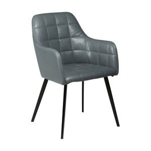 Jasnoszare krzesło ze skóry ekologicznej DAN-FORM Denmark Embrace