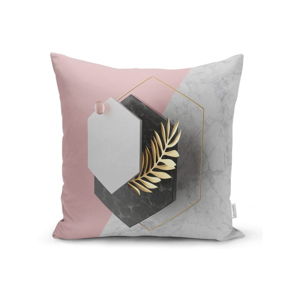 Poszewka na poduszkę Minimalist Cushion Covers BW Marble Octagons, 45x45 cm