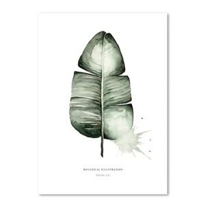 Plakat Leo La Douce Banana Leaf, 29,7x42 cm