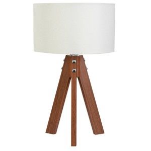 Lampa stołowa z drewnianymi nogami Masivworks Tripod