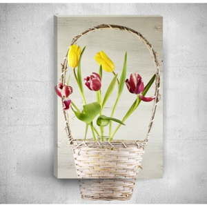 Obraz 3D Mosticx Flowers In Basket, 40x60 cm