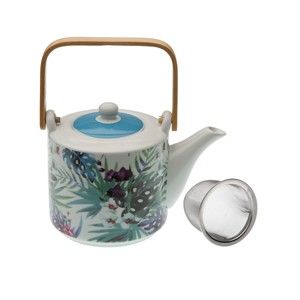 Porcelanowy dzbanek do herbaty z sitkiem VERSA Mykonos