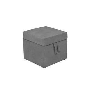 Szary puf z miejscem do przechowywania KICOTI Cube