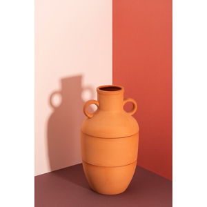Brązowy wazon ceramiczny DOIY Terracotta, wys. 27 cm