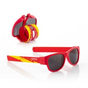Czerwone dziecięce zwijane okulary przeciwsłoneczne InnovaGoods Sunfold Kids Mondial Spain
